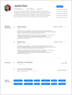 Free Resume Template To Edit Download Bossjob Ph